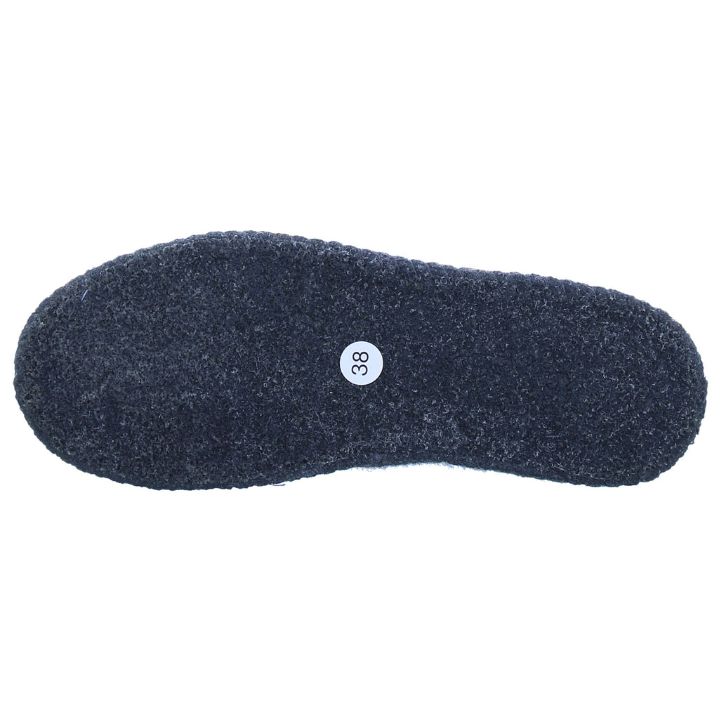 Haflinger/iesse Slipper Fiocco anthrazit – Sohle